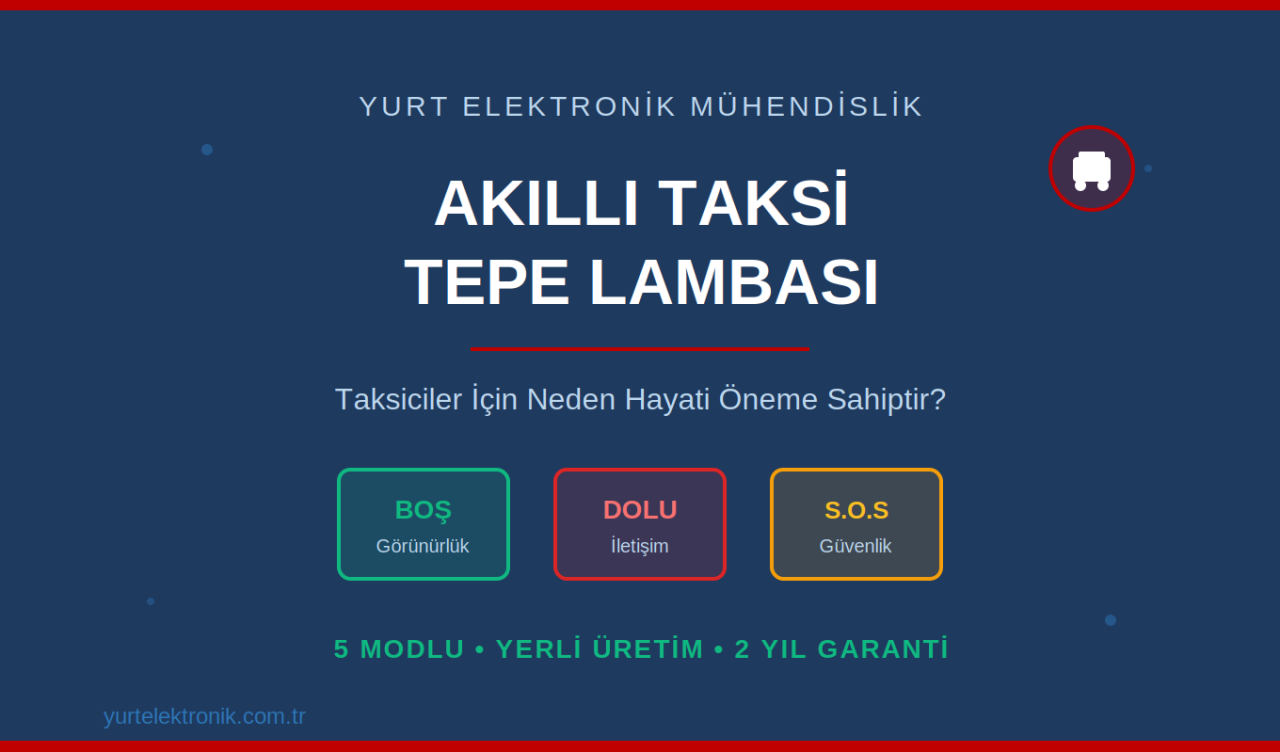 Akıllı Taksi Tepe Lambası: Taksiciler İçin Neden Hayati Öneme Sahiptir?