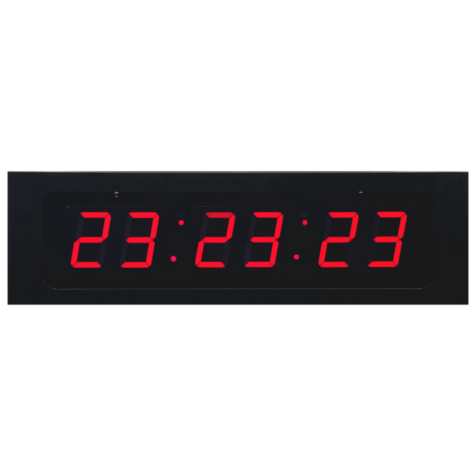 YEM-PDSS 6 Dijit 57mm IP PoE Dijital Saat Sistemi (SAAT:DAKİKA:SANİYE)