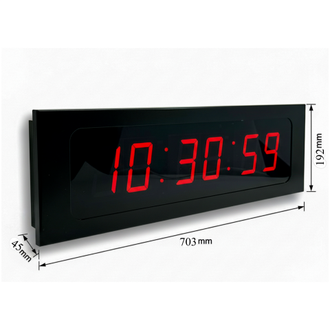 YEM-DS-100-T-HMS-PoE(PoE 100mm Saat:Dakika:Saniye) Dijital Merkezi Saat Sistemi