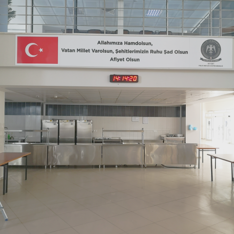 YEM-PDSS 6 Dijit 100mm IP PoE Dijital Saat Sistemi (SAAT:DAKİKA:SANİYE)