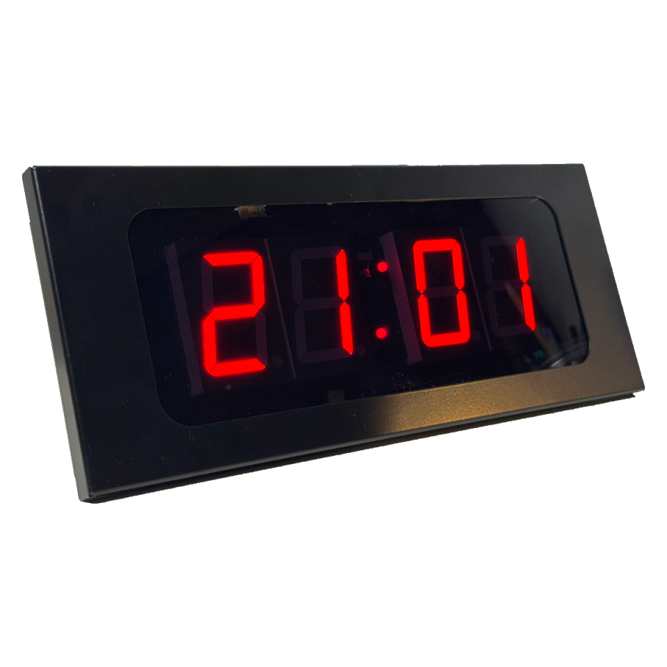 YEM-PDSS 4 Dijit 100mm IP PoE Dijital Saat Sistemi (SAAT:DAKİKA)