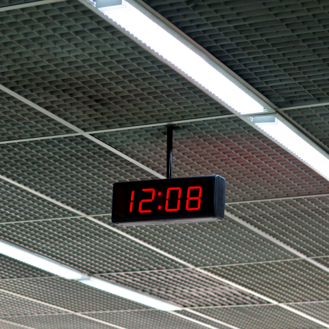 YEM-WDSS  4 Dijit 100mm IP WIFI Dijital Saat Sistemi (SAAT:DAKİKA)