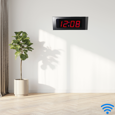 YEM-WDSS  4 Dijit 57mm IP WIFI Dijital Saat Sistemi (SAAT:DAKİKA)