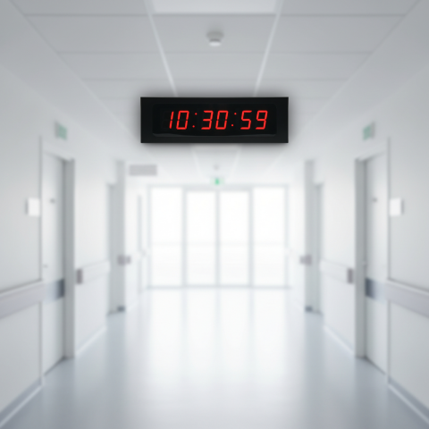 YEM-DS-57-T-HMS-WiFi(WiFi 57mm Saat:Dakika:Saniye) Dijital Merkezi Saat Sistemi