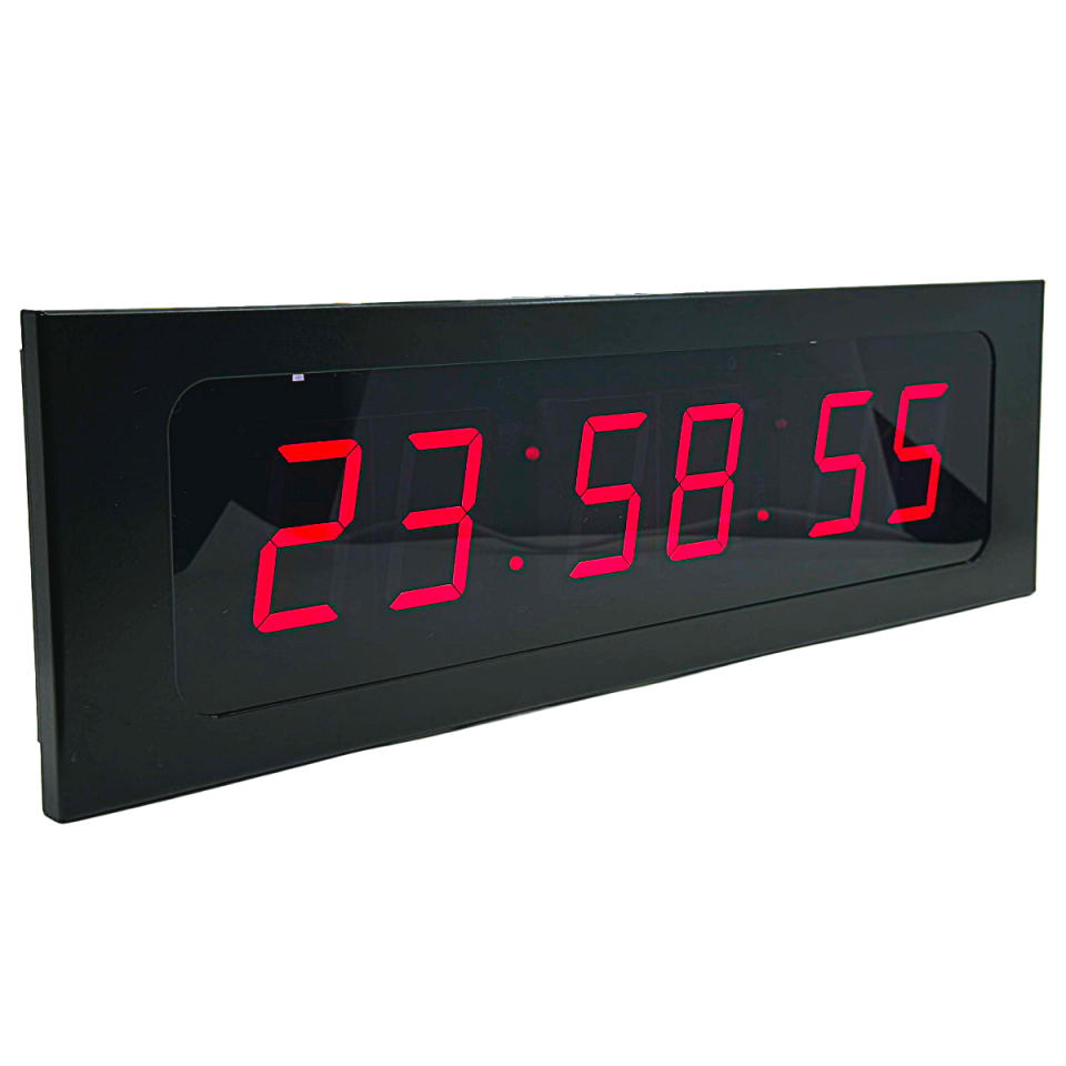 YEM-WDSS  6 Dijit 100mm IP WIFI Dijital Saat Sistemi (SAAT:DAKİKA:SANİYE)