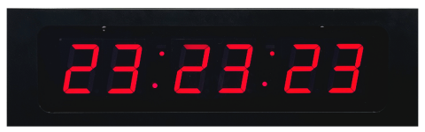 YEM-WDSS  6 Dijit 100mm IP WIFI Dijital Saat Sistemi (SAAT:DAKİKA:SANİYE)