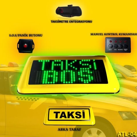 ATL-04 Yeni Nesil Akıllı Taksi Tepe Lambası Tek taraf