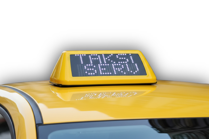 ATL-04 Yeni Nesil Akıllı Taksi Tepe Lambası Tek taraf