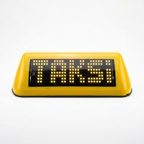 ATL-05 LED Taksi Levhası BEYAZ/SARI/TURUNCU/MOR/MAVİ/YEŞİL/KIRMIZI 6 FARKLI RENK REÇENEĞİ