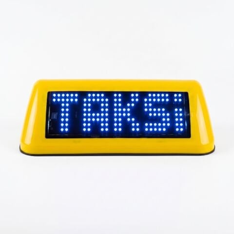ATL-05 LED Taksi Levhası BEYAZ/SARI/TURUNCU/MOR/MAVİ/YEŞİL/KIRMIZI 6 FARKLI RENK REÇENEĞİ