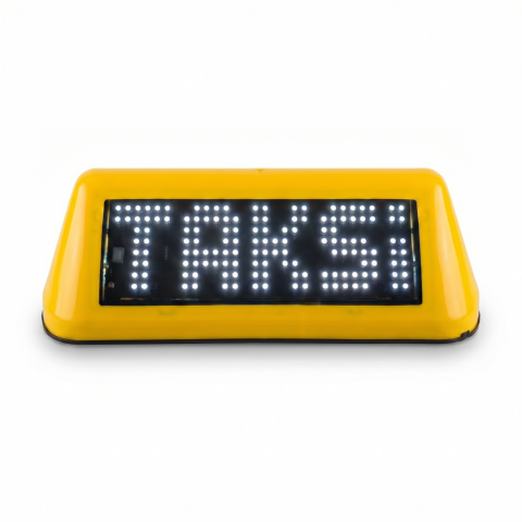 ATL-05 LED Taksi Levhası BEYAZ/SARI/TURUNCU/MOR/MAVİ/YEŞİL/KIRMIZI  6 FARKLI RENK REÇENEĞİ BEYAZ