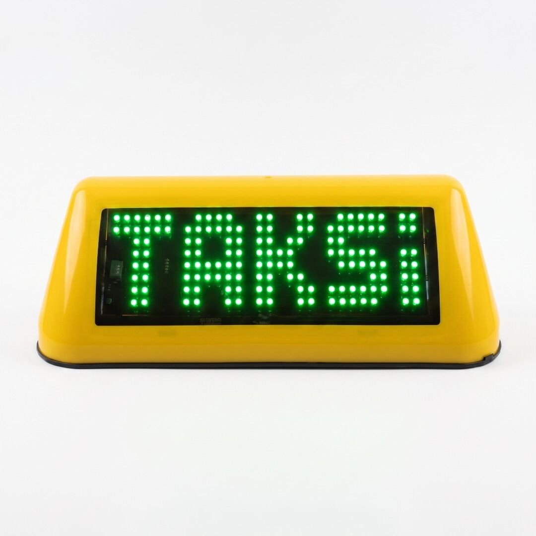 ATL-05 LED Taksi Levhası BEYAZ/SARI/TURUNCU/MOR/MAVİ/YEŞİL/KIRMIZI  6 FARKLI RENK REÇENEĞİ YEŞİL
