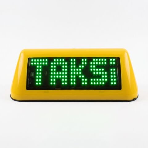 ATL-05 LED Taksi Levhası BEYAZ/SARI/TURUNCU/MOR/MAVİ/YEŞİL/KIRMIZI  6 FARKLI RENK REÇENEĞİ YEŞİL