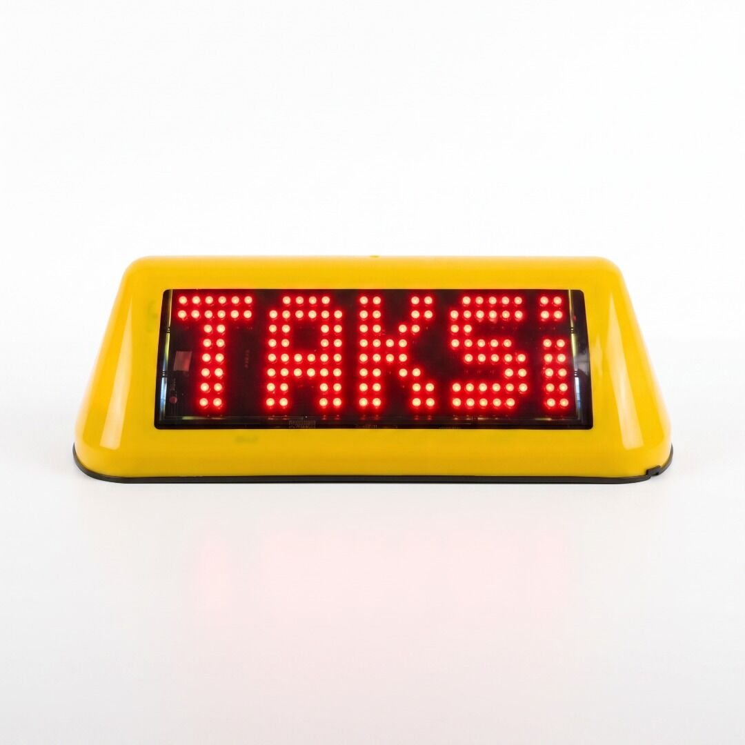 ATL-05 LED Taksi Levhası BEYAZ/SARI/TURUNCU/MOR/MAVİ/YEŞİL/KIRMIZI  6 FARKLI RENK REÇENEĞİ KIRMIZI