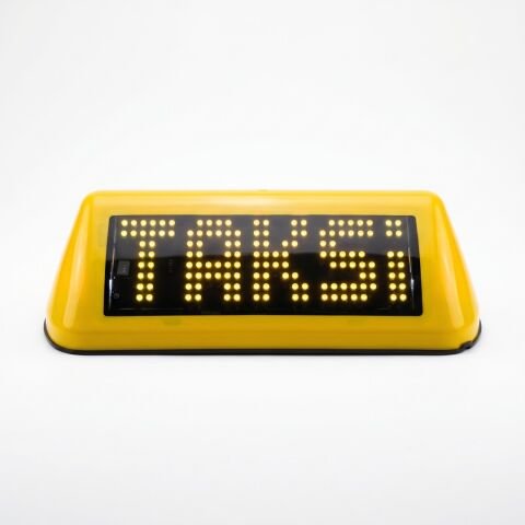 ATL-05 LED Taksi Levhası BEYAZ/SARI/TURUNCU/MOR/MAVİ/YEŞİL/KIRMIZI  6 FARKLI RENK REÇENEĞİ SARI